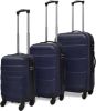 VIDAXL 3 delige Kofferset hard 45, 5/55/66 cm blauw online kopen