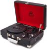 Gpo Retro Attache Briefcase Style Three-Speed Portable Vinyl Turntable with Free USB Stick and Built-In Speakers Black online kopen