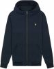 Lyle and Scott Ml1314v lyle&scott softshell jersey zip hoodie, z271 navy online kopen