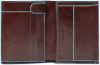 Piquadro Blue Square Vertical Wallet 10 Cards With Coin Case Mahogany online kopen