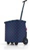 Reisenthel boodschappentrolley Carrycruiser met stippen donkerblauw online kopen