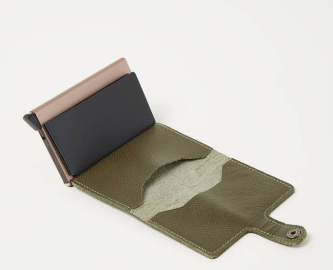 Secrid Miniwallet Portemonnee Saffiano olive Dames portemonnee online kopen
