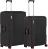 CarryOn Protector Luxe Kofferset Tsa Trolleyset M+l Formaat Met 4 delige Packer Set Kliksloten Zwart online kopen