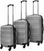 VIDAXL 3 delige Kofferset hard 45, 5/55/66 cm zilverkleurig online kopen