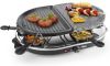 Princess 162710 Raclette 8 Oval Stone & Grill Party Keukenapparaten Zwart online kopen