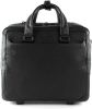 Piquadro Black Square Wheeled Computer Briefcase 15.6" Black online kopen