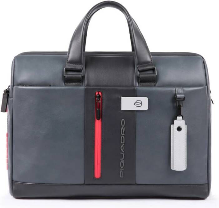 Piquadro Urban Computer Portfolio Briefcase with iPad Compartment grey / black online kopen