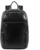 Piquadro Blue Square S Matte Big Size Computer Backpack 15.6" With iPad Black online kopen