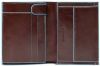 Piquadro Blue Square Vertical Wallet 10 Cards With Coin Case Mahogany online kopen