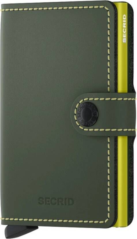 Secrid Miniwallet Portemonnee Matte green & lime Dames portemonnee online kopen