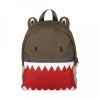 The Little Green Bag rugzak Fauna Crocodil kaki/rood online kopen