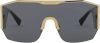 Versace Medusa Halo Shield zonnebril , Grijs, Heren online kopen
