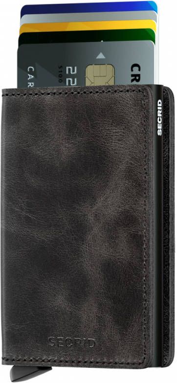 Secrid Slimwallet Portemonnee Vintage grey/black Dames portemonnee online kopen