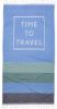 Seahorse Hamamdoek Time to travel 90x180 cm, met een opschrift & franje, ideaal als strandlaken(1 stuk ) online kopen