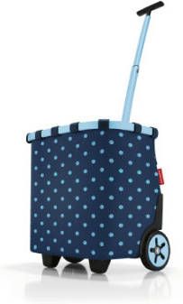 Reisenthel boodschappentrolley Carrycruiser met stippen donkerblauw online kopen