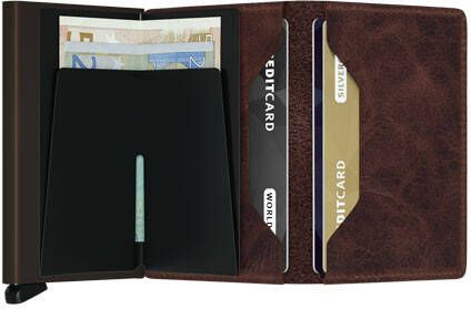 Secrid Slimwallet Portemonnee Vintage grey/black Dames portemonnee online kopen