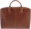 Plevier 17.3 inch leren laptoptas Navigator Omega cognac online kopen