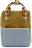 Sticky Lemon Colourblocking Backpack Small blueberry willow brown pear green online kopen