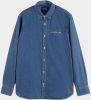 Scotch & Soda Casual hemd lange mouw regular fit lightweight detail 172652/0134 online kopen