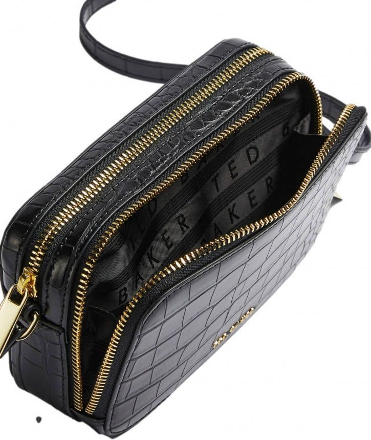 Ted Baker Stina Double Zip Camera Bag Black , Zwart, Dames online kopen