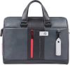 Piquadro Urban Computer Portfolio Briefcase with iPad Compartment grey / black online kopen