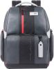 Piquadro Urban Fast check PC Backpack with iPad Compartment grey black backpack online kopen