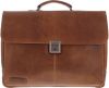 Plevier Laptop schoudertas Laptoptas Decca 17.3 inch Bruin online kopen