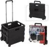 Home&Styling Trolley Met Vouwkrat/Boodschappenkrat Inklapbaar 30l online kopen