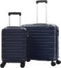 VidaXL 2 delige Harde Kofferset Abs Marineblauw online kopen