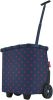 Reisenthel boodschappentrolley Carrycruiser met stippen donkerblauw online kopen