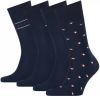 Tommy Hilfiger giftbox sokken met print set van 3 donkerblauw online kopen